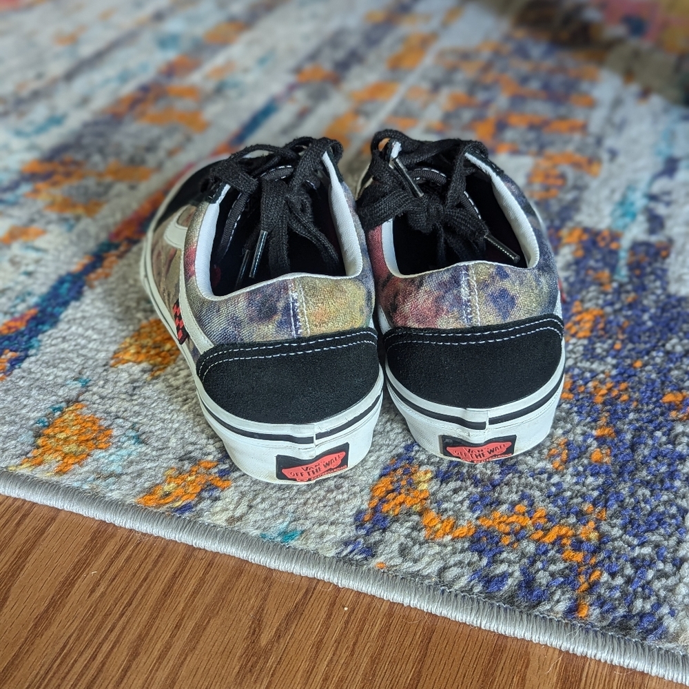 Vans Skate Old Skool Tie Dye Terry Black Multi Canvas - Picture 4 of 8